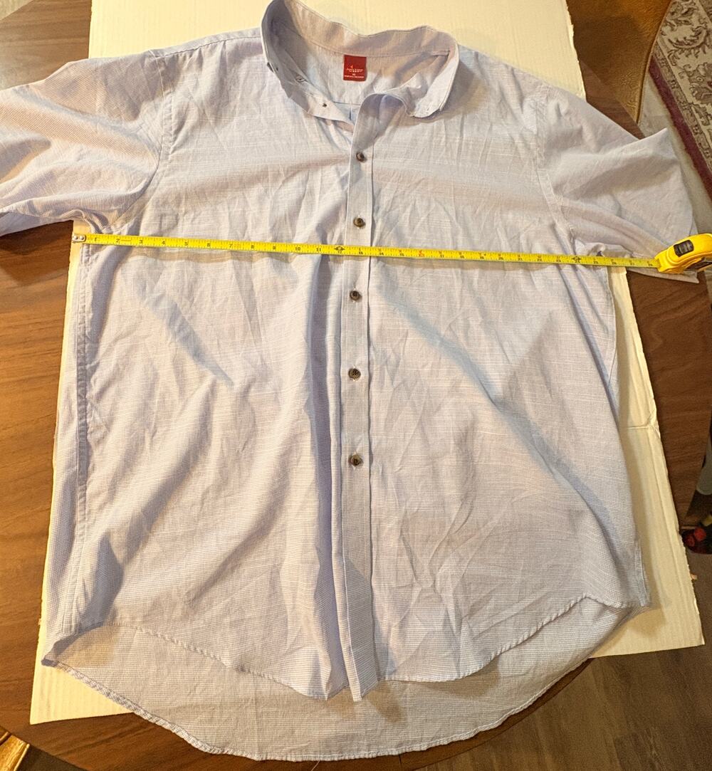 shirt mens small blue check Junciton west XL